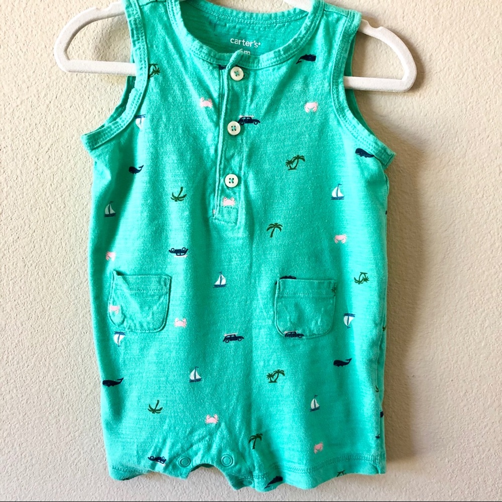 Boys sleeveless summer romper